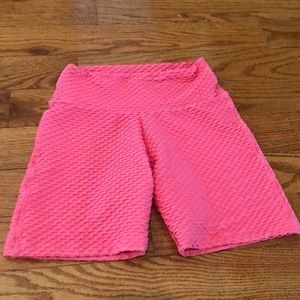 Booty by Brabants coral pink biker shorts